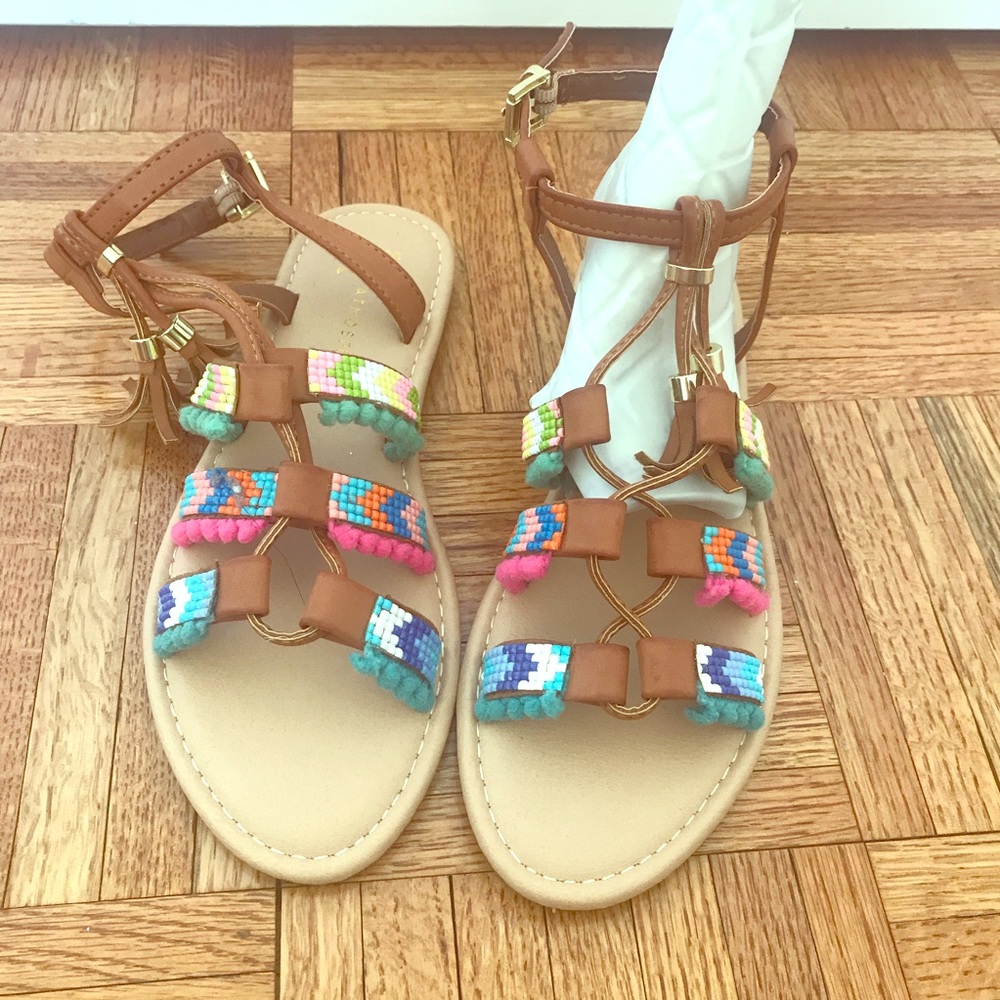 Atmosphere gladiator sandal Pompoms 6